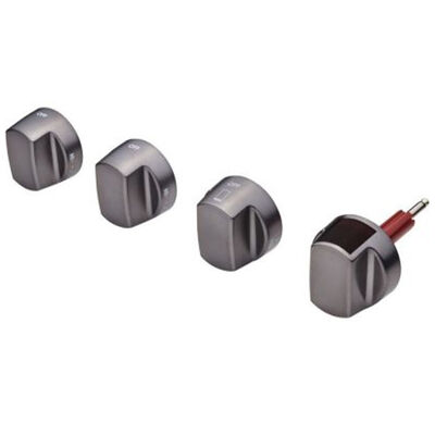 Wolf Brushed Gray Knobs Kit for Range | 9056267