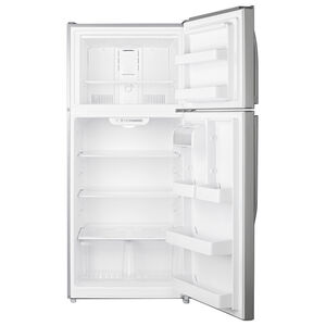 Summit 30 in. 18.0 cu. ft. Top Freezer Refrigerator - Stainless Steel Look, , hires