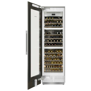 Miele MasterCool Series 24 in. 13.4 cu. ft. Smart Built-In Wine Cooler with 104 Bottle Capacity, Triple Temperature Zones & Digital Control - Stainless Steel, , hires