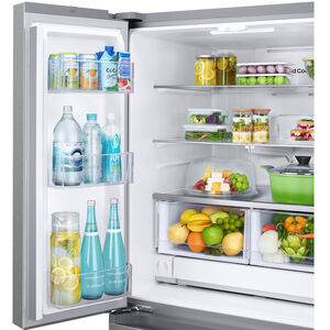Samsung 33 in. 24.5 cu. ft. Smart French Door Refrigerator - Stainless Steel, , hires