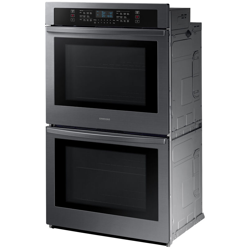 Samsung 30 in. 10.2 cu. ft. Electric Smart Double Wall Oven With Self Clean - Black Stainless Steel, Black Stainless Steel, hires