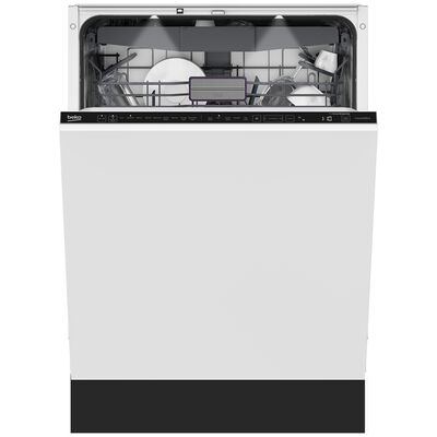 Beko 24 in. Smart Built-In Dishwasher with Digital Control, 39 dBA Sound Level, 16 Place Settings, 12 Wash Cycles & Sanitize Cycle - Custom Panel Ready | DIT39434