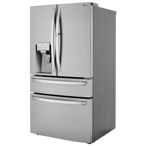 LG 36 in. 29.5 cu. ft. Smart 4-Door French Door Refrigerator with Ice & Water Dispenser - PrintProof Stainless Steel, PrintProof Stainless Steel, hires