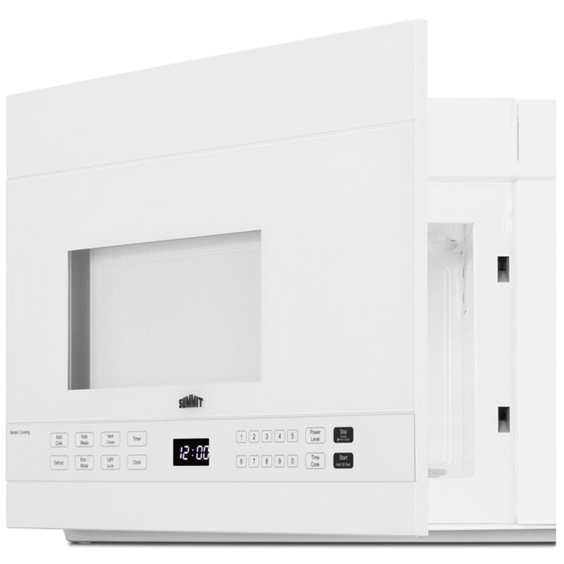 Summit 24 in. 1.4 cu. ft. 1000W Over-the-Range Microwave with 300 CFM & Sensor Cooking - White, , hires