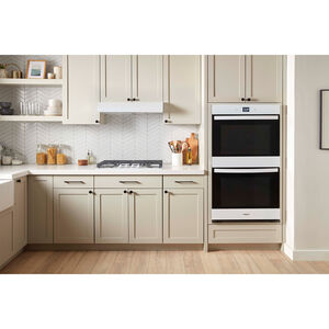 Whirlpool 30 in. 10 cu. ft. Smart Top Control Electric Double Wall Oven with Standard Convection - White, White, hires