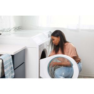 Speed Queen DF7 27 in. 7.0 cu. ft. Electric Dryer with Pet Plus Cycle, Sensor Dry, Sanitize & Steam Cycle - White, White, hires