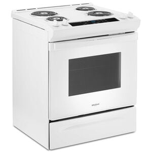 Whirlpool 30 in. 4.8 cu. ft. Electric Range with Coil Burners - White, White, hires