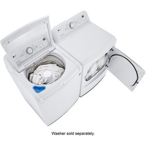 LG 27 in. 4.3 cu. ft. Top Load Washer with 4-Way Agitator & TurboDrum Technology - White, , hires