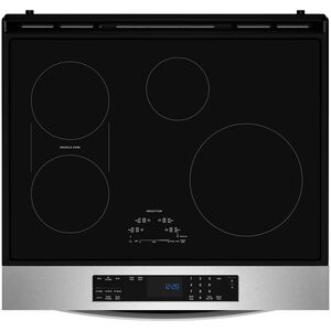 Whirlpool 30 in. 6.4 cu. ft. Air-Fry True European Convection Slide-In Electric Range with 4 Induction Burners - Fingerprint Resistant Stainless Steel, , hires