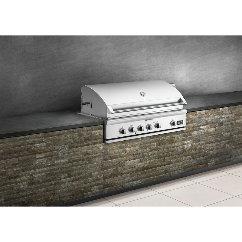 DCS Series 7 48 in. 4-Burner Built-In Natural Gas Grill with Rotisserie & Smoke Box - Stainless Steel, , hires