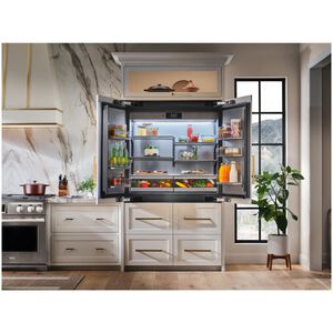 SKS 48 in. 26.0 cu. ft. Built-In Smart Counter Depth 6-Door French Door Refrigerator with Internal Water Dispenser - Stainless Steel, , hires