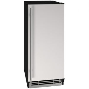 U-Line 15 in. Ice Maker with 25 Lbs. Ice Storage Capacity - Stainless Steel, Stainless Steel, hires
