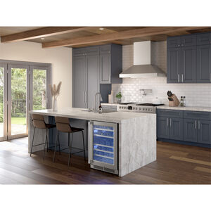 Zephyr Titan Series 42 in. Ducted Chimney Style Range Hood with 750 CFM, 6 Fan Speeds & 2 LED Lights - Stainless Steel, , hires