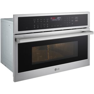 LG 30 in. 1.7 cu. ft. Smart Speed Electric Single Wall Oven with Standard Convection & Sensor Cooking - Stainless Steel, , hires