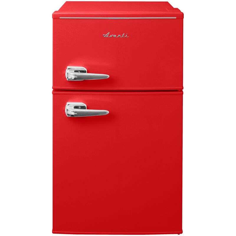 Avanti 18 in. 3 cu. ft. Mini Fridge with Top Freezer - Red, Red, hires