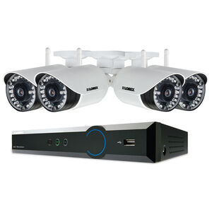 Lorex 4-Channel 720P DVR with 1 TB HDD and 4 720p Bullet Cameras, , hires