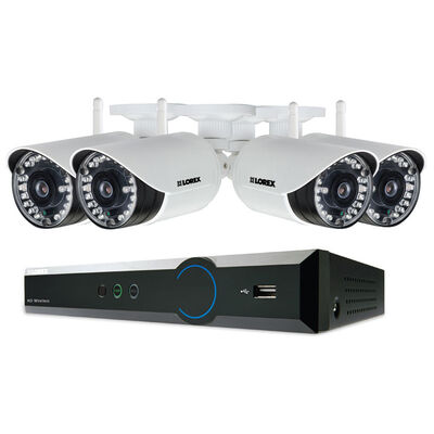 Lorex 4-Channel 720P DVR with 1 TB HDD and 4 720p Bullet Cameras | LH04141TC4W