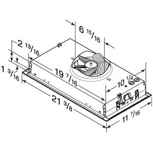 Broan PM Series 21 in. Convertible Standard Style Range Hood with 300 CFM, 2 Fan Speeds & 2 LED Lights - Stainless Steel, , hires