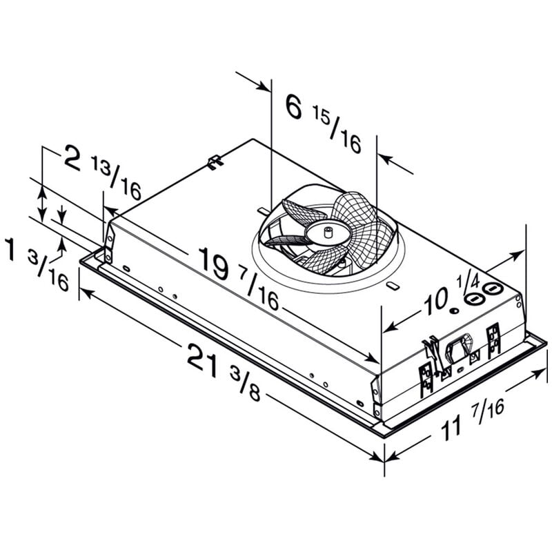 Broan PM Series 21 in. Convertible Standard Style Range Hood with 300 CFM, 2 Fan Speeds & 2 LED Lights - Stainless Steel, , hires
