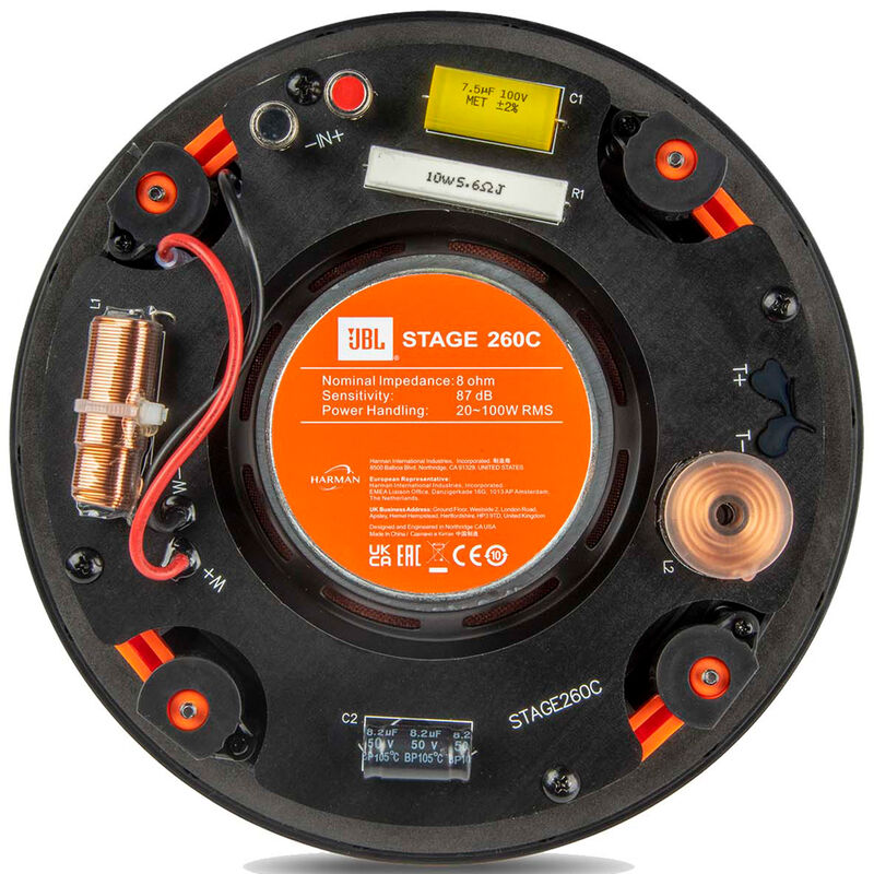 JBL Stage 260C 2-Way 6.5 in. (165mm) In-Ceiling Loudspeaker - Black, , hires