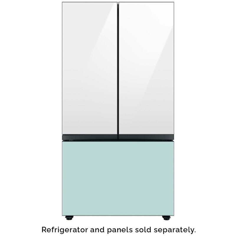Samsung BESPOKE 3-Door French Door Bottom Panel for Refrigerators - Morning Blue Glass, , hires