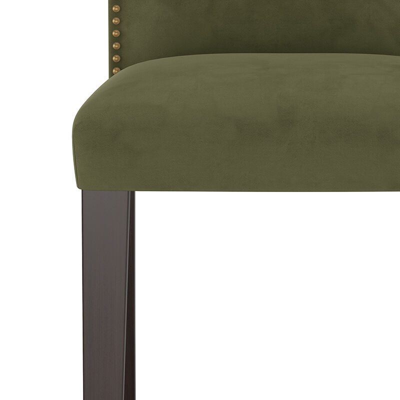 Skyline Furniture 31" Bar Stool in Velvet Fabric - Regal Moss, , hires
