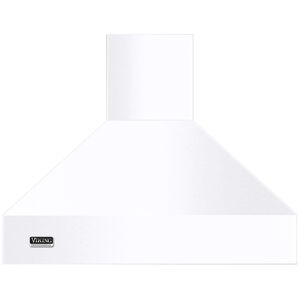 Viking 5 Series 36 in. Chimney Style Range Hood with Ducted Venting & 2 LED Lights - White, , hires