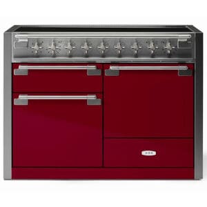 AGA Elise Series 48 in. 6.0 cu. ft. True European Convection Double Oven Electric Range with 5 Induction Burners - Cranberry, , hires