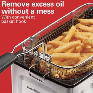 Hamilton Beach Deep Fryer with 12-Cup Oil Capacity & 8-Cup Food Capacity, , hires