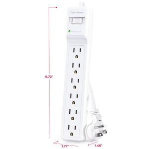 CyberPower B6012 Surge Protector - White, , hires
