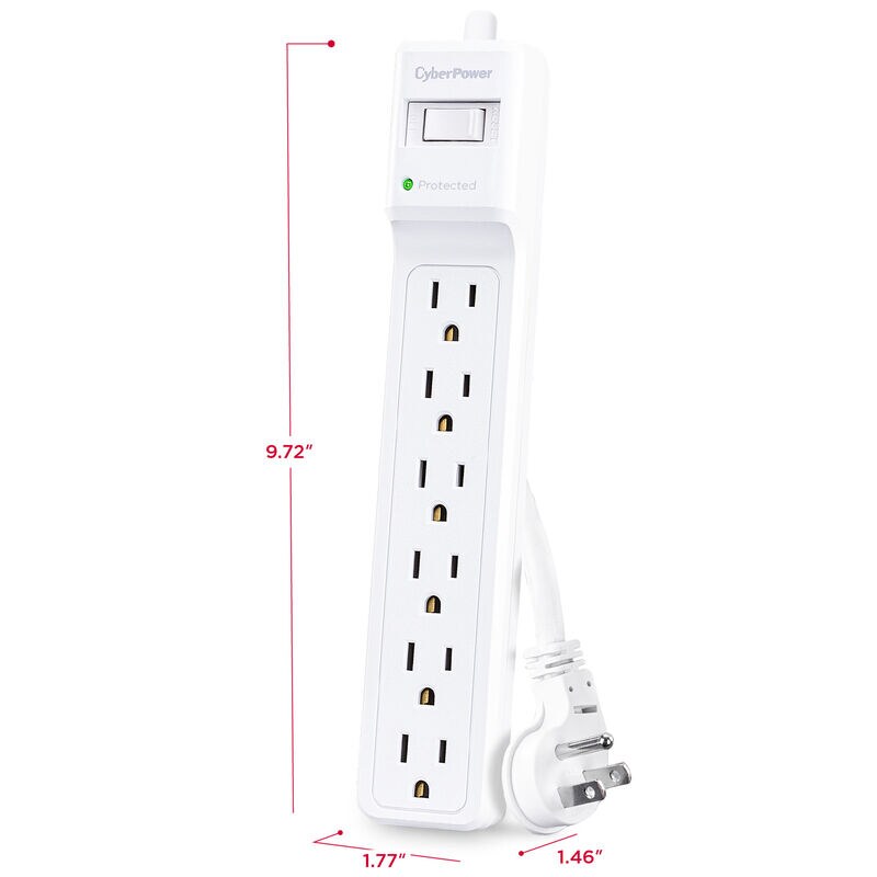 CyberPower B6012 Surge Protector - White, , hires