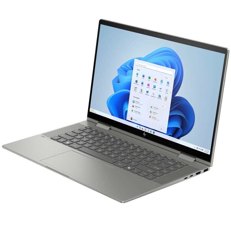HP Envy x360 15.6 in. 2-in-1 Touchscreen Notebook with AI-Enabled, Intel Core Ultra 5 125U, 1.3 GHz CPU, Intel Arc GPU, 8 GB RAM, 512 GB SSD, up to 13.50 Hrs. of Battery Life & Windows 11 Home - Silver, , hires