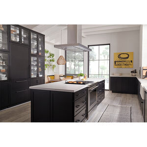 Wolf 42 in. Convertible Chimney Style Range Hood with 4 LED Lights - Black, Black, hires