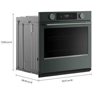 KitchenAid 30 in. 5.0 cu. ft. Smart Electric Single Wall Oven with True European Convection & Sensor Cooking - Juniper, , hires