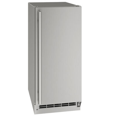 U-Line Outdoor Collection 15 in. Ice Maker with 25 Lbs. Ice Storage Capacity, Clear Ice Technology & Digital Control - Stainless Steel | OCL115SS01B
