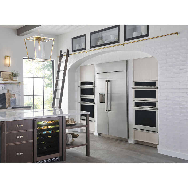 Monogram 48 in. 30.7 cu. ft. Built-In Smart Side by Side Refrigerator with Ice & Water Dispenser - Stainless Steel, , hires