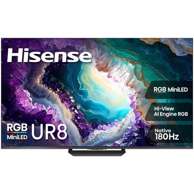 Hisense - 55" Class UR8 Series RGB Mini-LED 4K UHD Smart Google TV | 55UR8SG