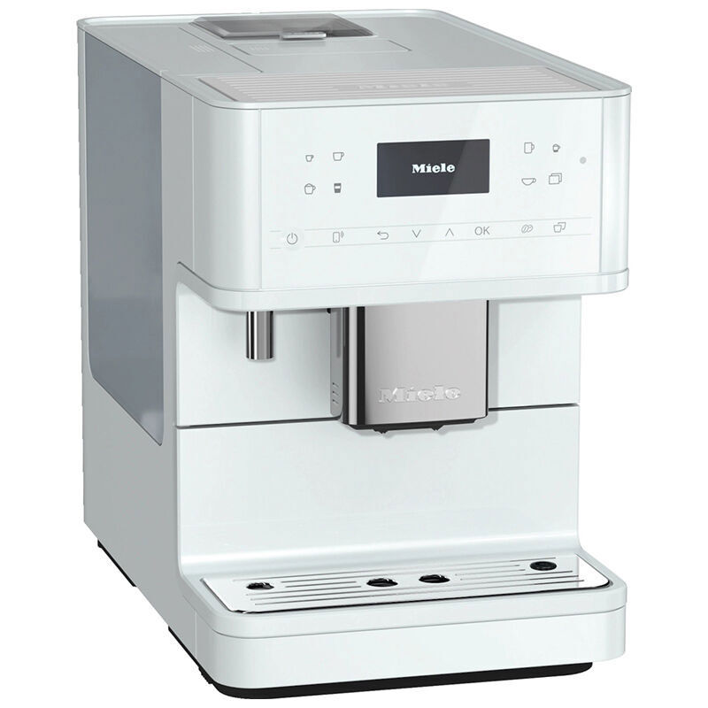 Miele CM 6160 MilkPerfection Countertop Coffee Machine with WiFi Connect, AromaticSystem, OneTouch for 2 Convenient Cleaning and Maintenance Programs - LotusWhite, Lotus White, hires