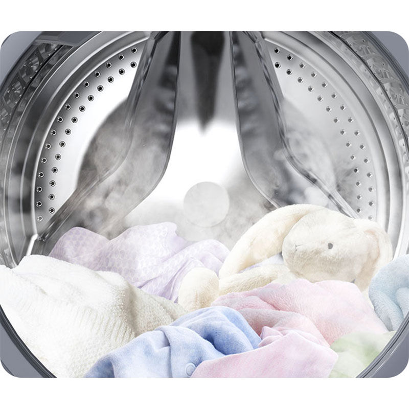 Samsung 24 in. 2.5 cu. ft. Front Loading Washer with 24 Wash Programs, 13 Wash Options, Sanitize Cycle & Self Clean - White, , hires