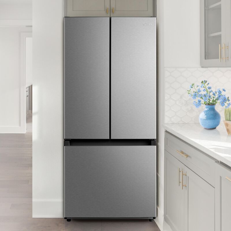 Midea 30 in. 18.4 cu. ft. French Door Refrigerator - Stainless Steel, , hires