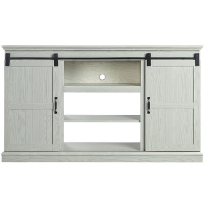 Manhattan Comfort Myrtle 60" TV Stand with 2 Sliding Doors - Cream Oak | TVFP2-CR