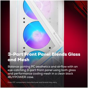 iBUYPOWER Slate Gaming Desktop with AMD Ryzen 7 7700X3D, 4 GHz, 8-Core CPU, AMD Radeon RX 9070 GRE, 12GB VRAM GPU, 32 GB RAM, 1 TB SSD & Windows 11 Home - White, , hires