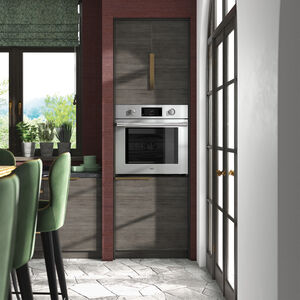SKS 30 in. 4.7 cu. ft. Smart Steam Electric Single Wall Oven with True European Convection - Stainless Steel, , hires