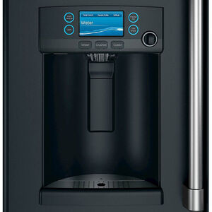 Cafe 36 in. 27.8 cu. ft. Smart French Door Refrigerator with External Ice & Water Dispenser - Matte Black, Matte Black, hires