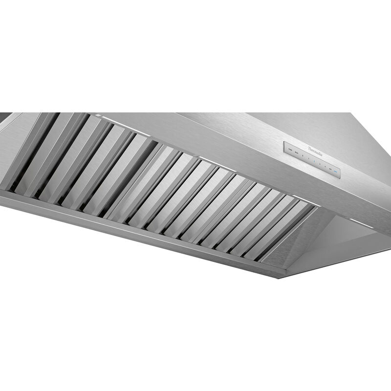Thermador Professional Series 48 in. Ducted Chimney Style Range Hood with 4 Fan Speeds & 4 LED Lights - Stainless Steel, , hires