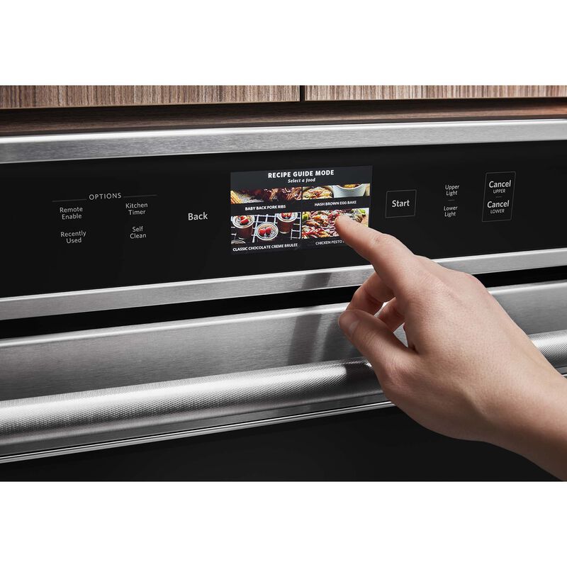 KitchenAid 30" 10.0 Cu. Ft. Electric Smart Double Wall Oven with True European Convection & Self Clean - Stainless Steel, , hires