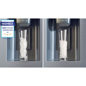 Samsung 36 in. 28 cu. ft. Smart 4-Door French Door Refrigerator with Ice & Water Dispenser - Stainless Steel, Stainless Steel, hires