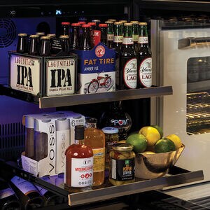 XO 15 in. Built-In/Freestanding Beverage Center with Adjustable Shelves & Digital Control Right Hinged - Stainless Steel, , hires