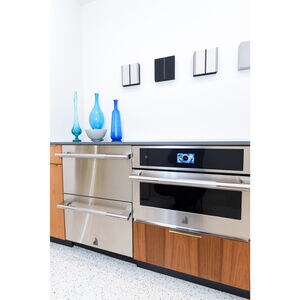 JennAir Rise 24 in. 4.7 cu. ft. Double Refrigerator & Freezer Drawer - Stainless Steel, , hires