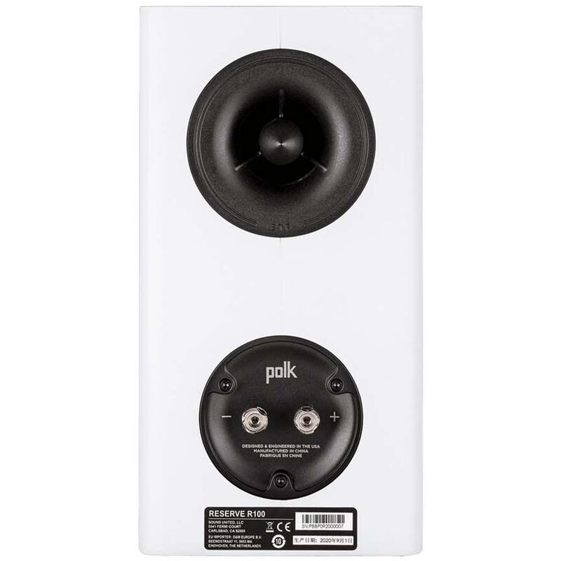 Polk Reserve R100 Premium Compact Bookshelf Speakers (Pair) - White, White, hires